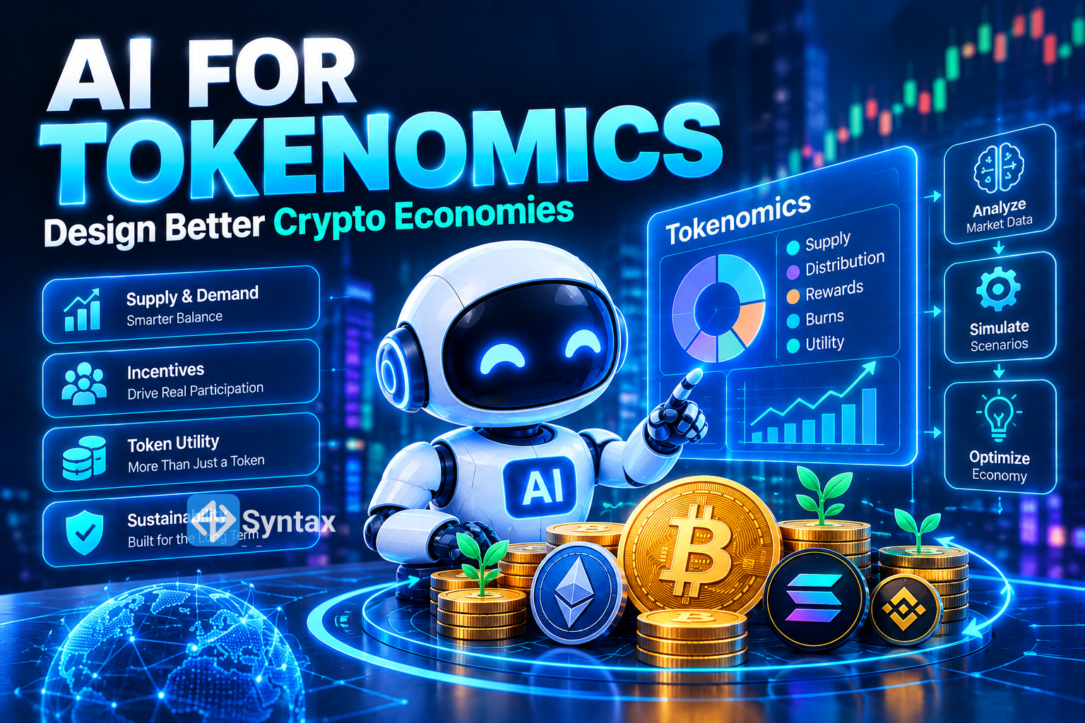 AI for Tokenomics – Design Better Crypto Economies - Syntax Verse