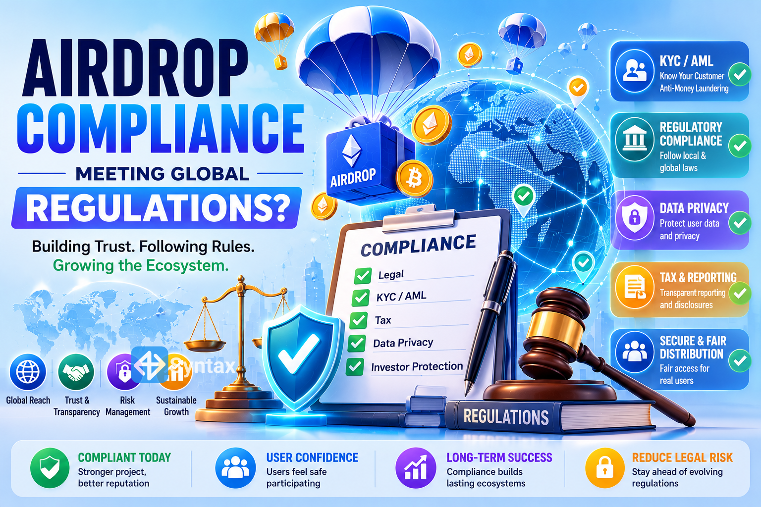 Airdrop Compliance – Meeting Global Regulations? - Syntax Verse