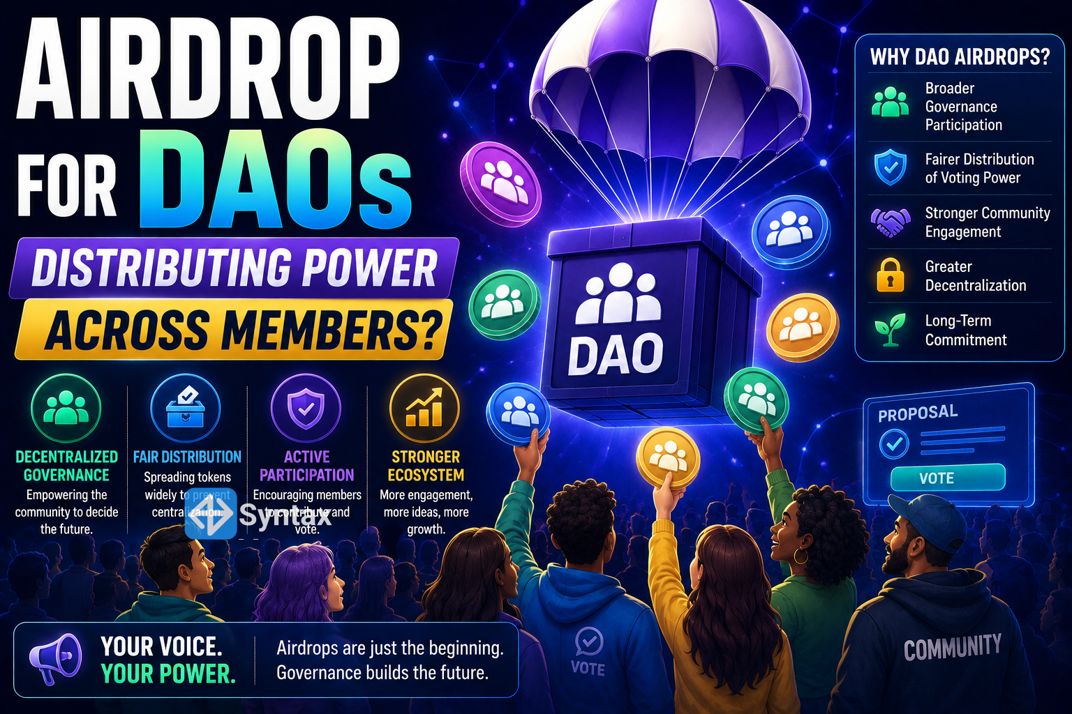 Airdrop for DAOs – Distributing Power Across Members? - Syntax Verse