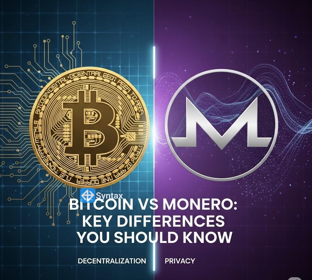 Bitcoin vs Monero Key Differences You Should Know - Syntax Verse