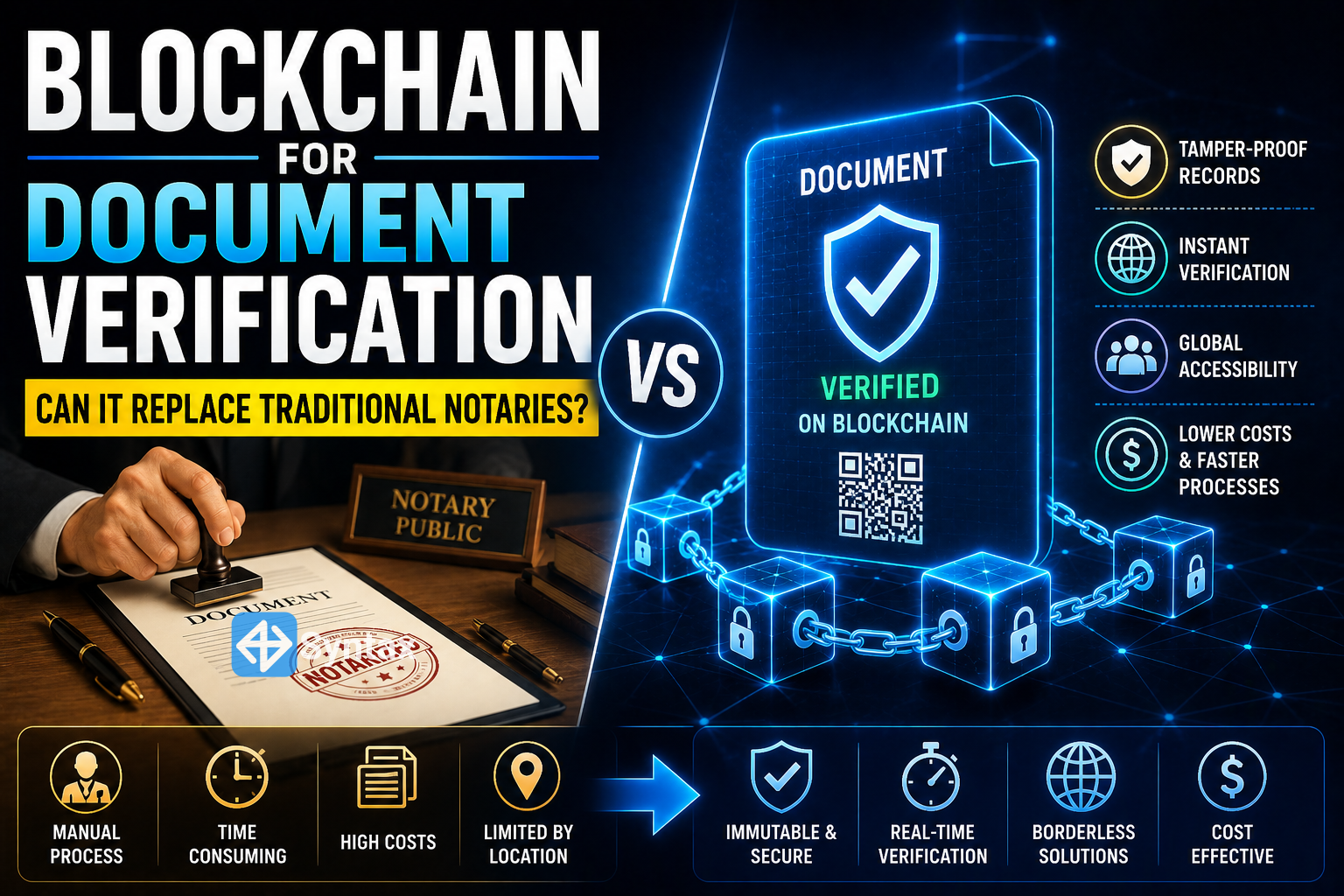 Blockchain for Document Verification – Can It Replace Traditional Notaries? - Syntax Verse