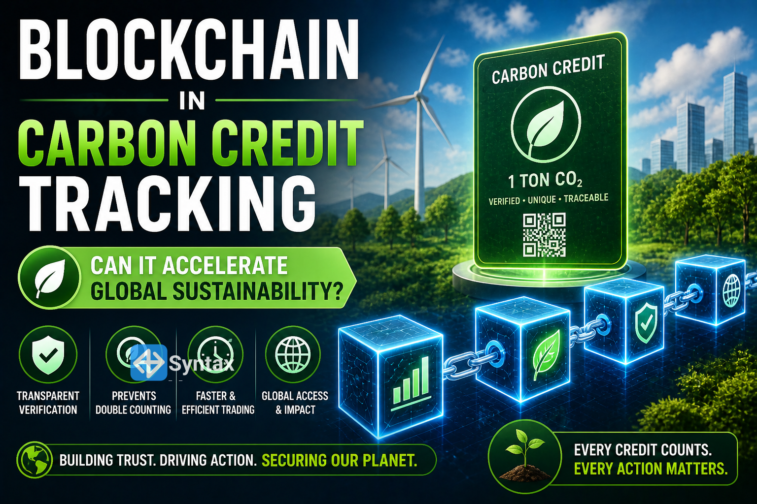 Blockchain in Carbon Credit Tracking – Can It Accelerate Global Sustainability? - Syntax Verse