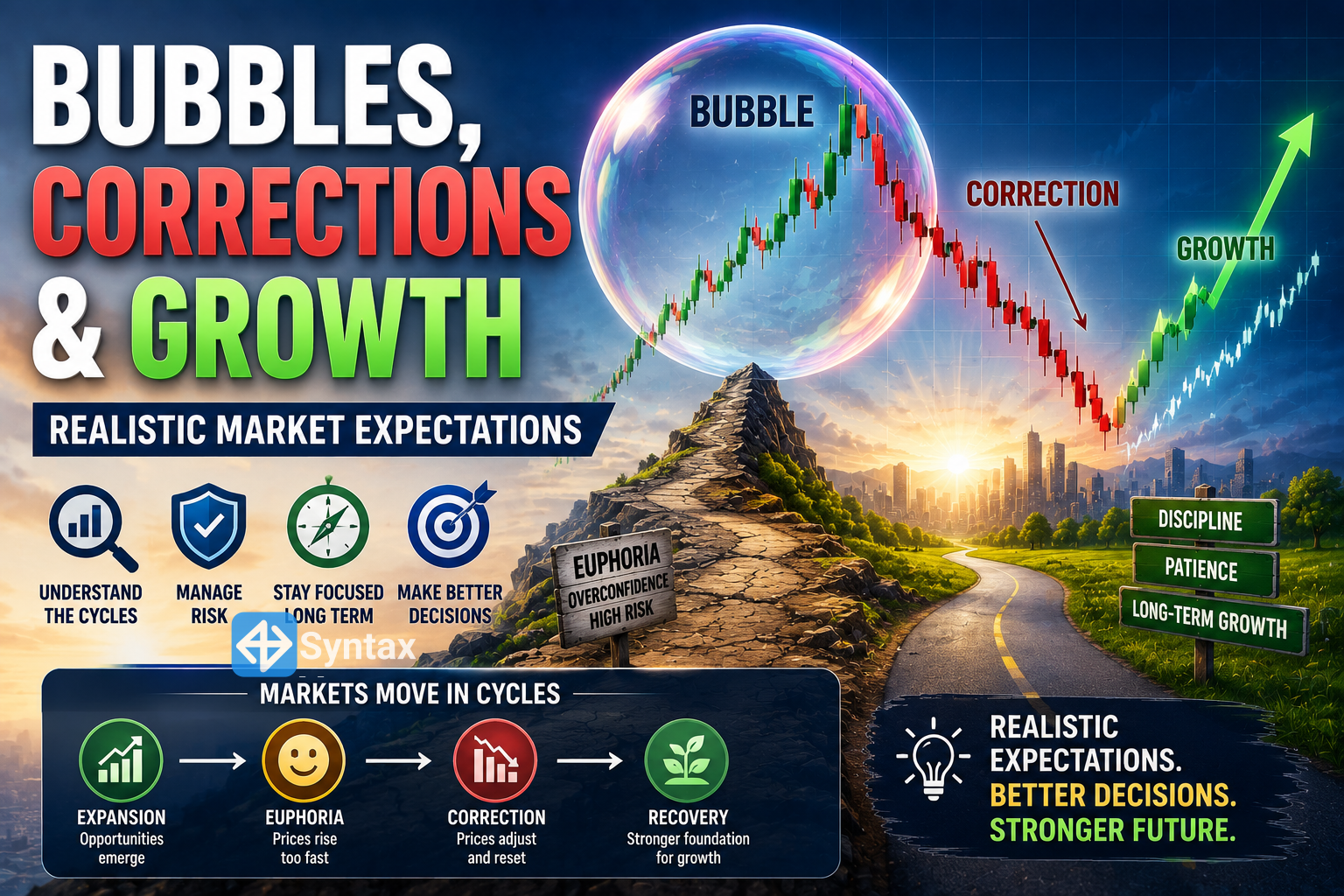 Bubbles, Corrections & Growth – Realistic Market Expectations - Syntax Verse