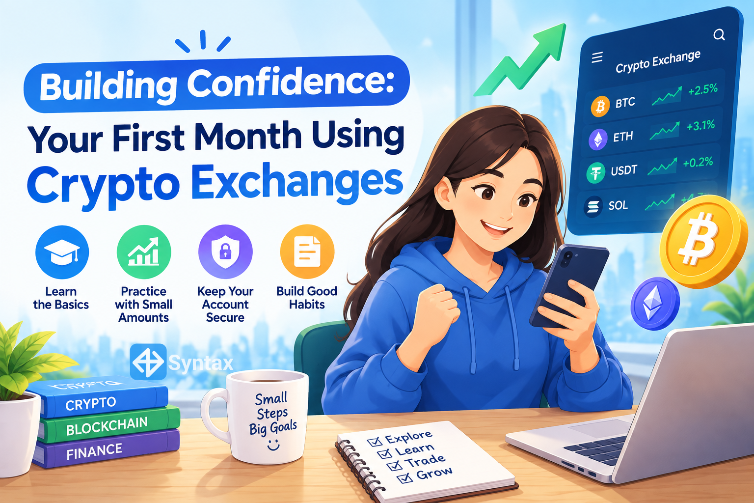 Building Confidence: Your First Month Using Crypto Exchanges - Syntax Verse
