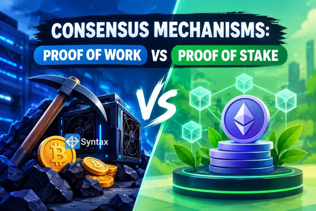 Consensus Mechanisms: Proof of Work vs Proof of Stake - Syntax Verse