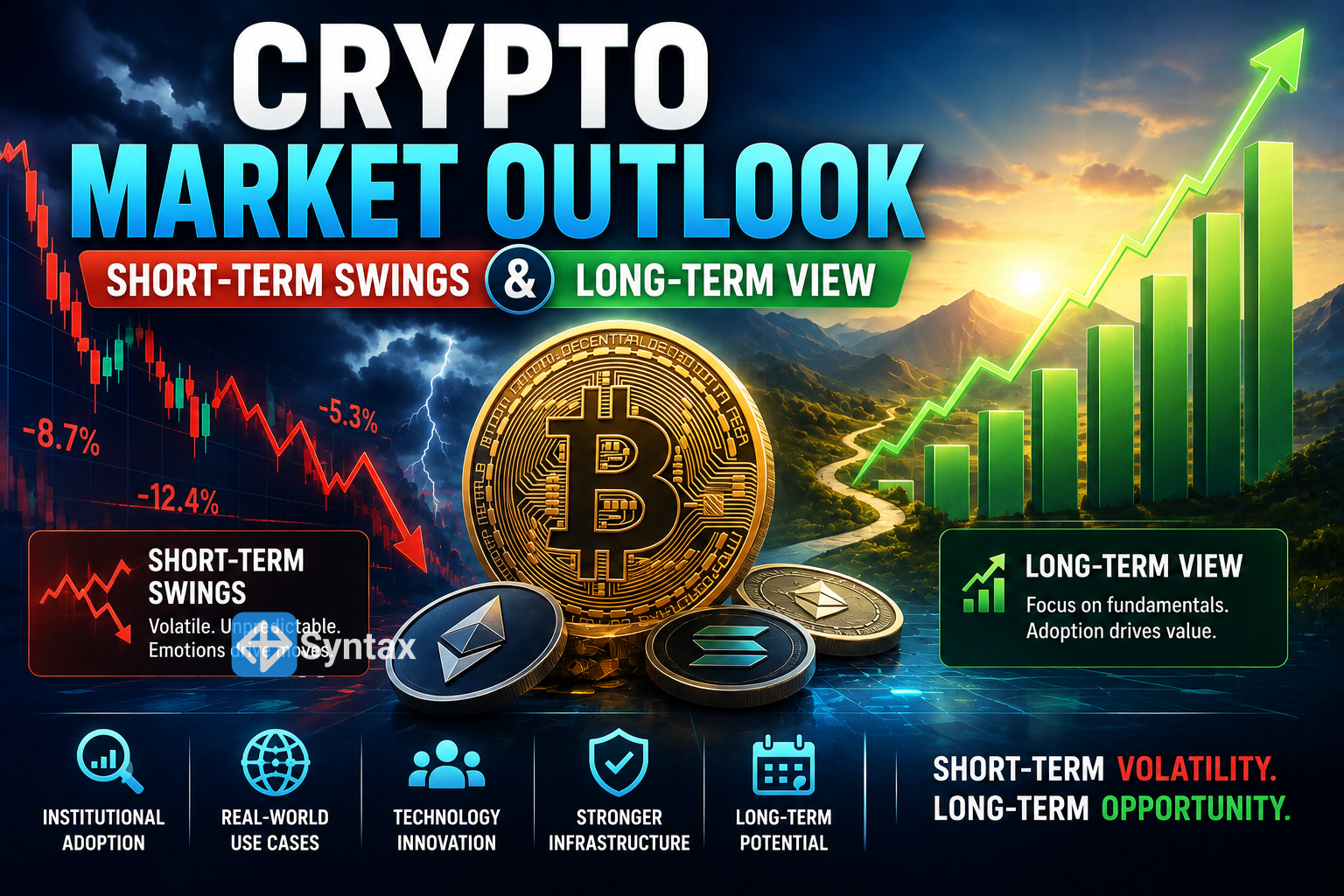 Crypto Market Outlook – Short-Term Swings & Long-Term View - Syntax Verse