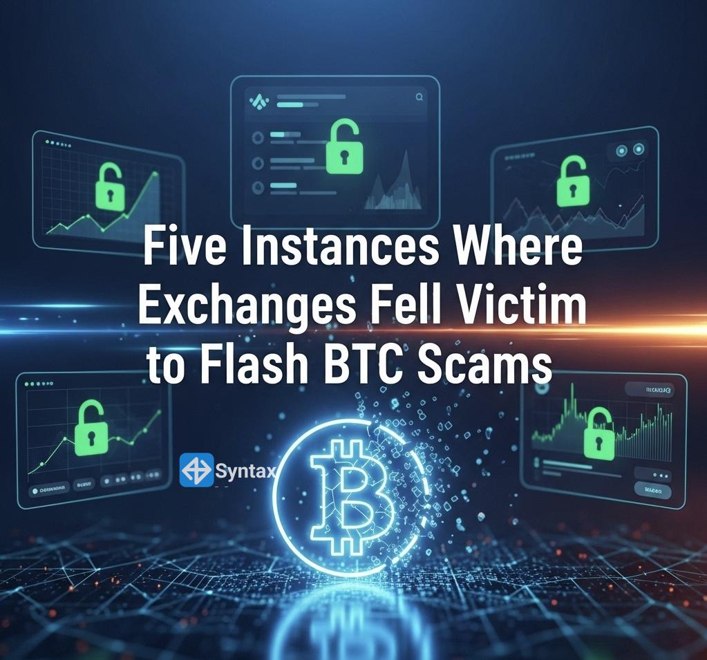 Five Instances Where Exchanges Fell Victim to Flash BTC Scams - Syntax Verse
