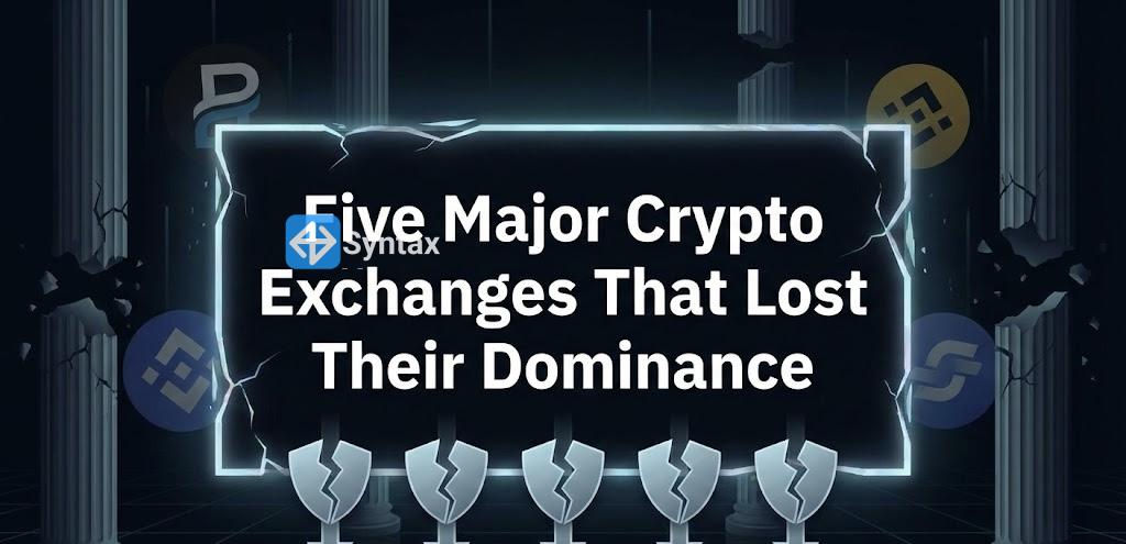Five Major Crypto Exchanges That Lost Their Dominance - Syntax Verse