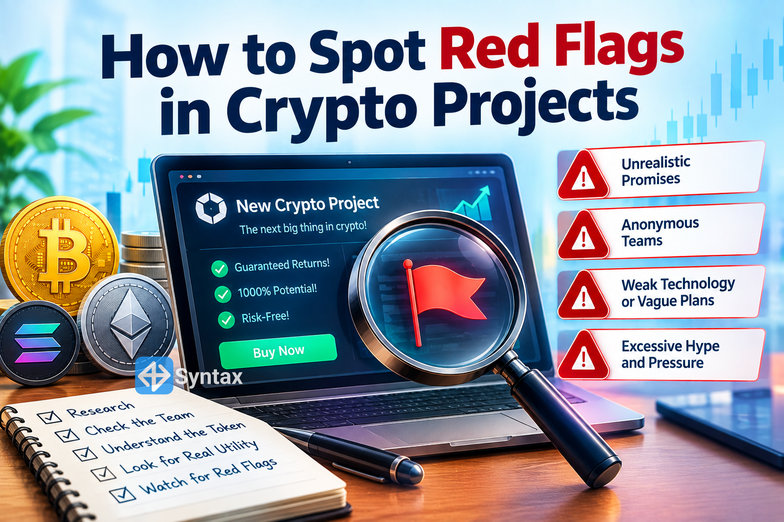 How to Spot Red Flags in Crypto Projects - Syntax Verse