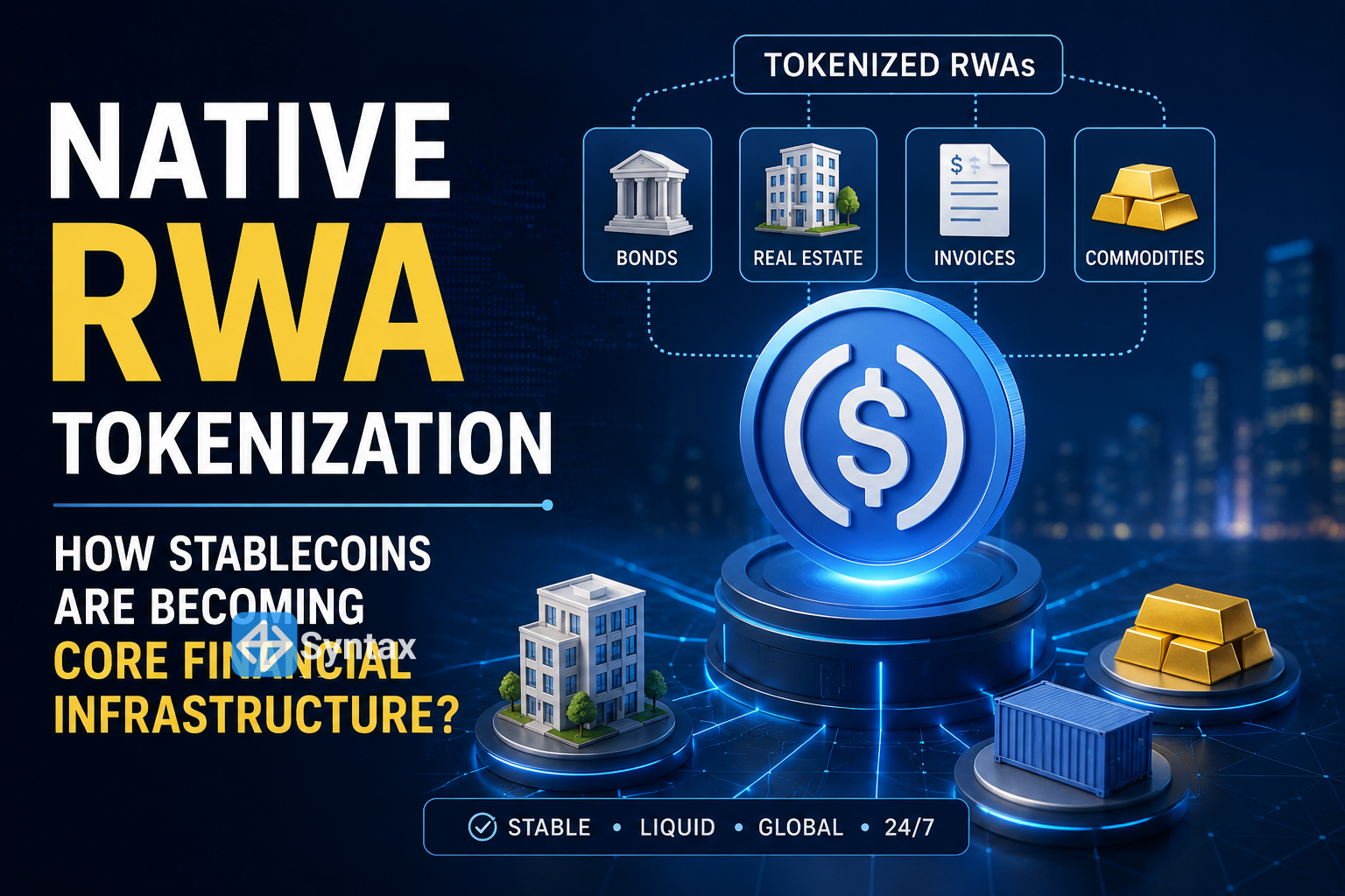 Native RWA Tokenization – How Stablecoins Are Becoming Core Financial Infrastructure? - Syntax Verse