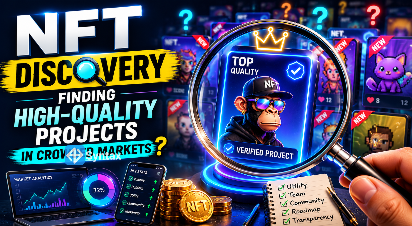 NFT Discovery – Finding High-Quality Projects in Crowded Markets? - Syntax Verse