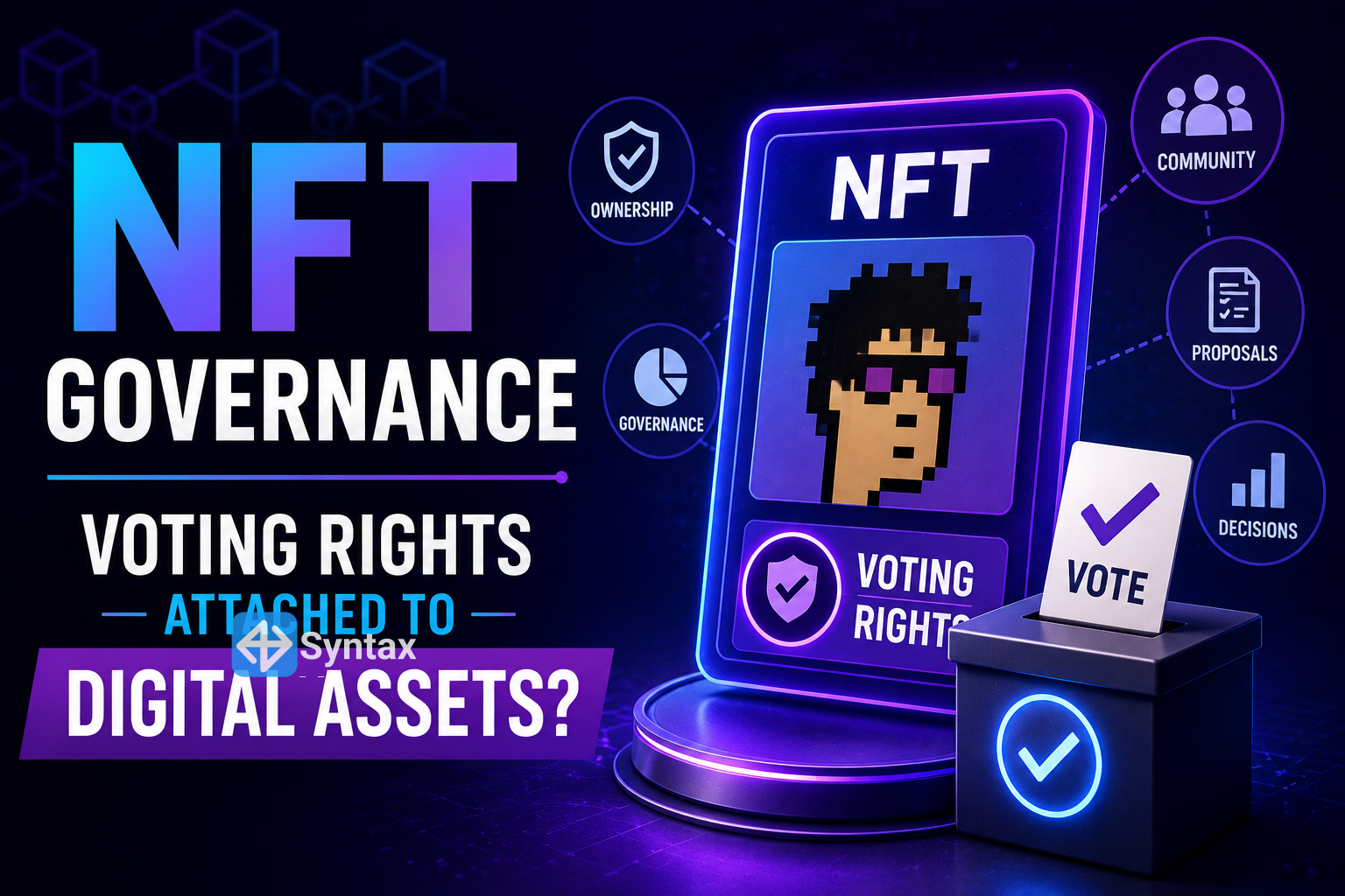NFT Governance – Voting Rights Attached to Digital Assets? - Syntax Verse