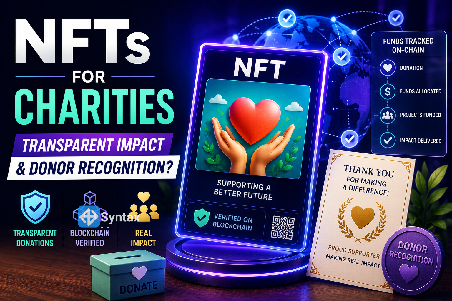 NFTs for Charities – Transparent Impact and Donor Recognition? - Syntax Verse