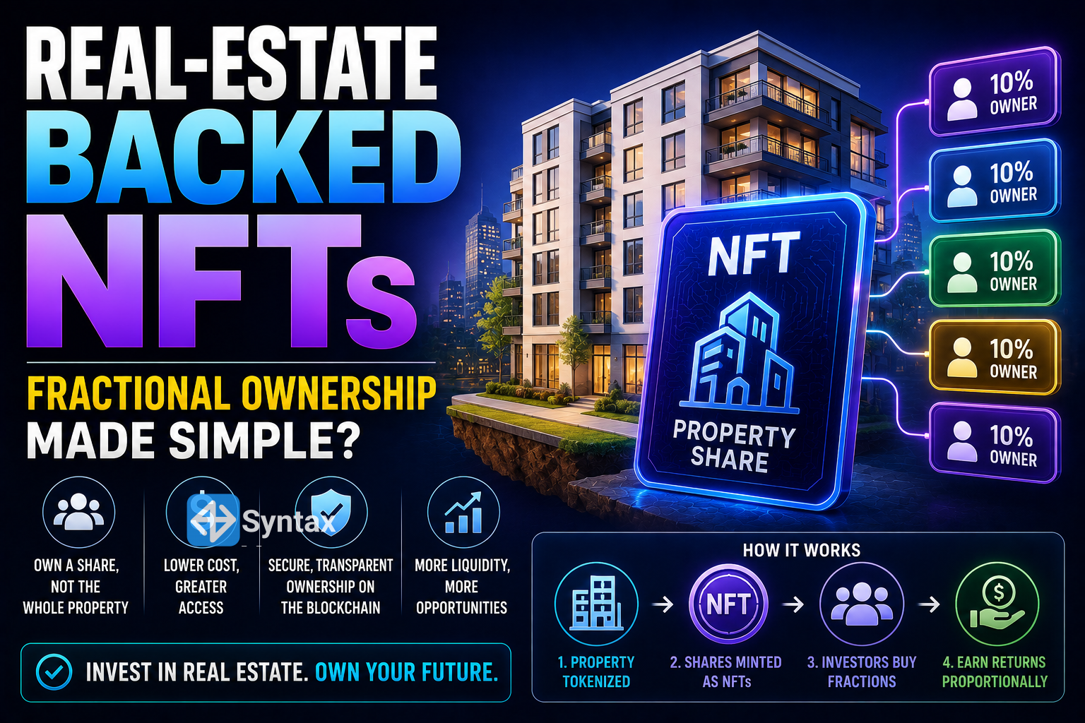 Real-Estate Backed NFTs – Fractional Ownership Made Simple? - Syntax Verse