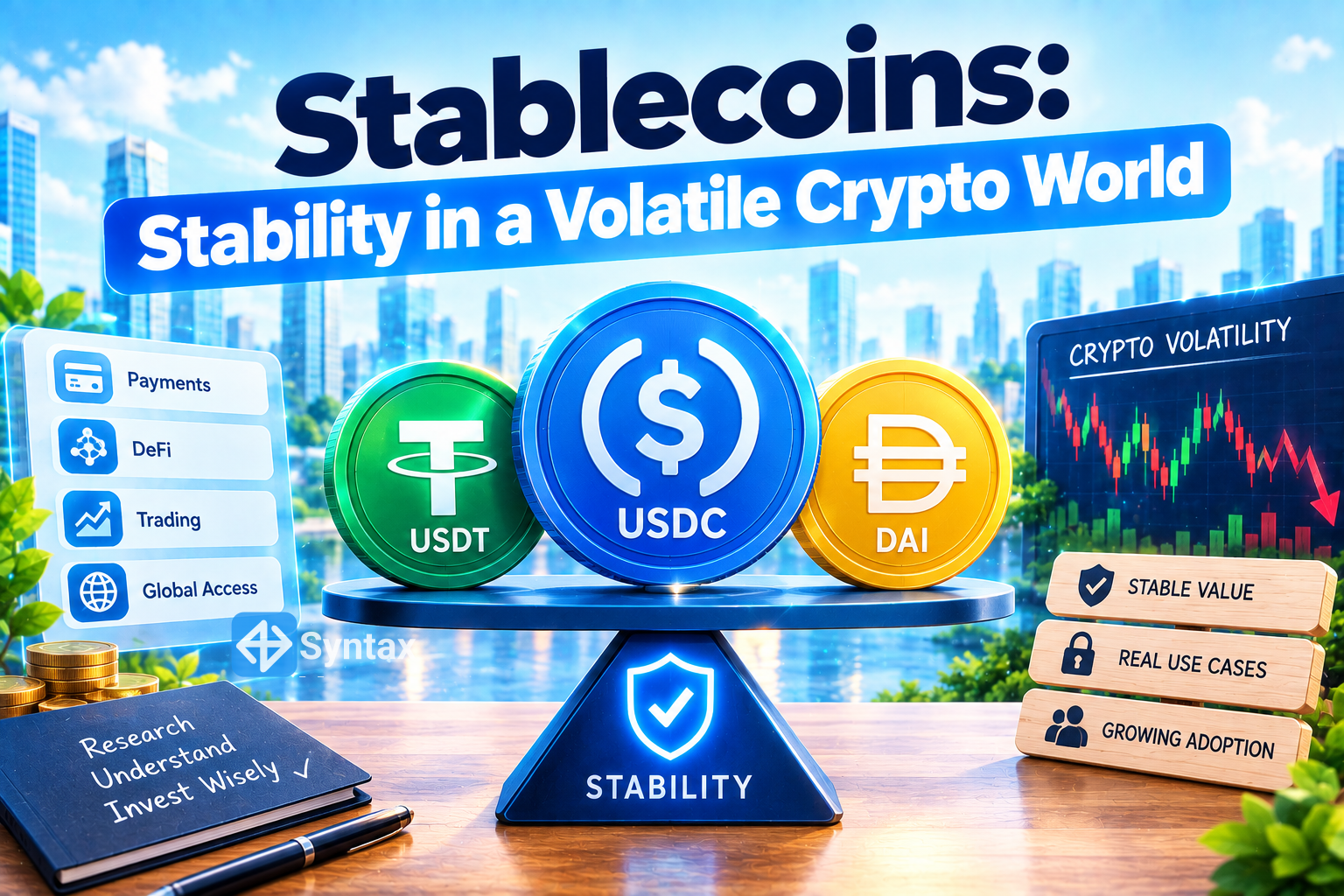 Stablecoins: Stability in a Volatile Crypto World - Syntax Verse