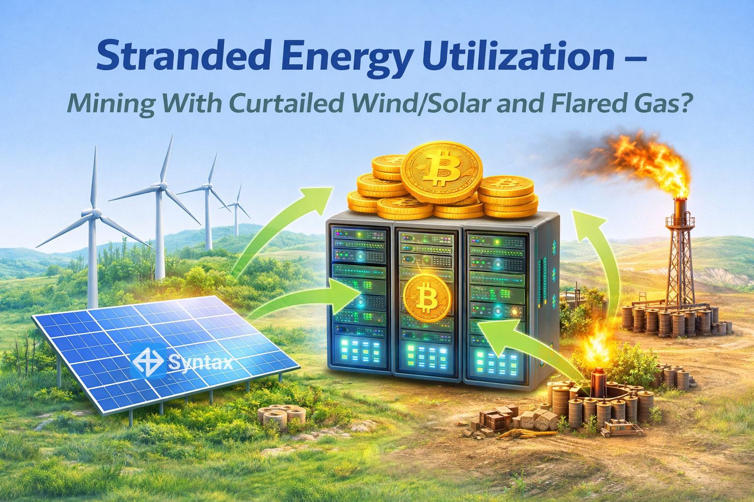 Stranded Energy Utilization – Mining With Curtailed Wind/Solar and Flared Gas? - Syntax Verse