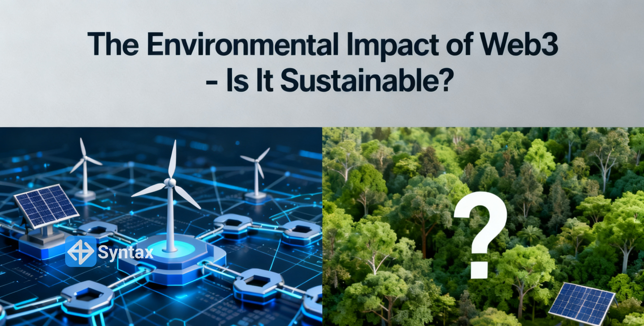 The Environmental Impact of Web3 – Is It Sustainable? - Syntax Verse