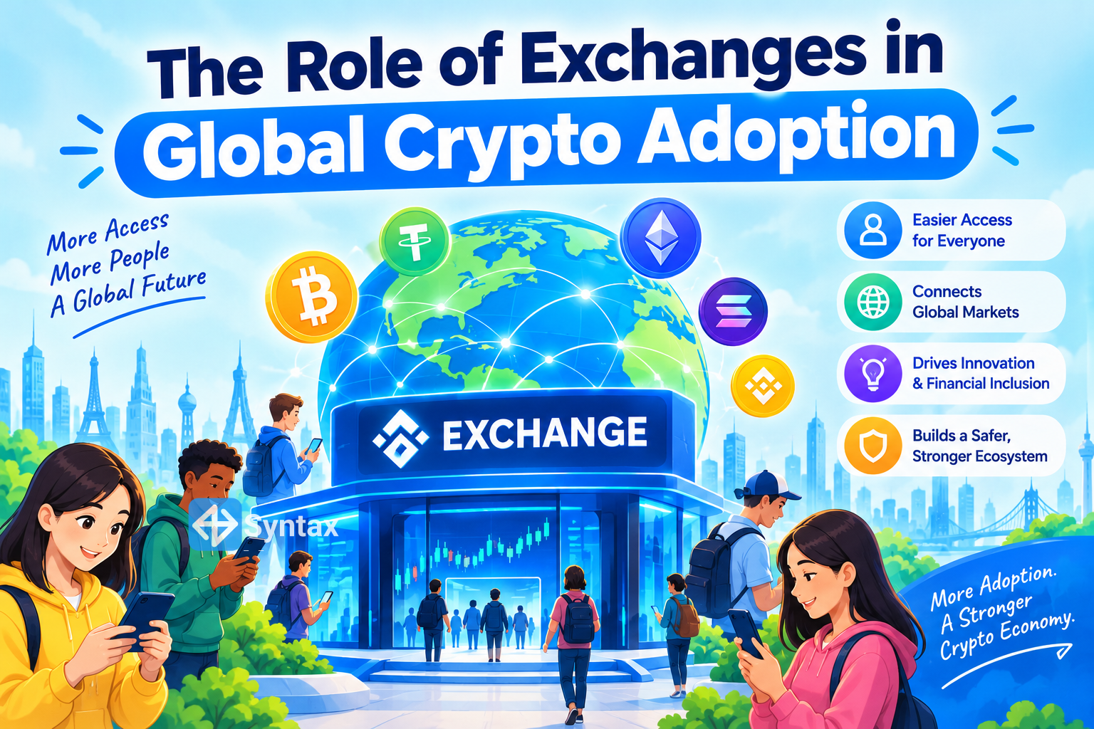 The Role of Exchanges in Global Crypto Adoption - Syntax Verse