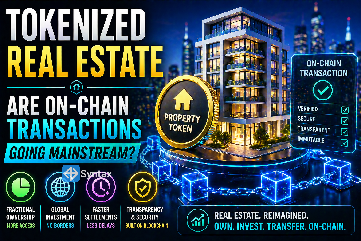 Tokenized Real Estate – Are On-Chain Transactions Going Mainstream? - Syntax Verse