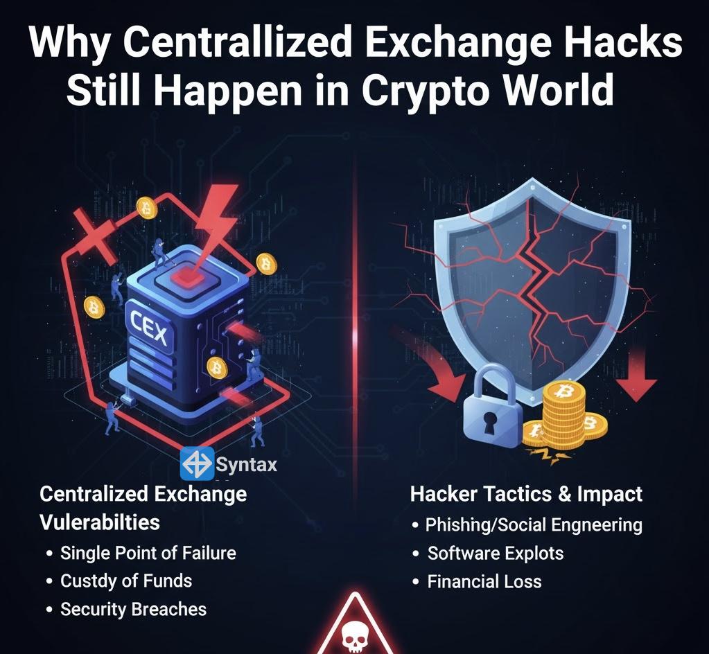Why Centralized Exchange Hacks Still Happen in Crypto World - Syntax Verse